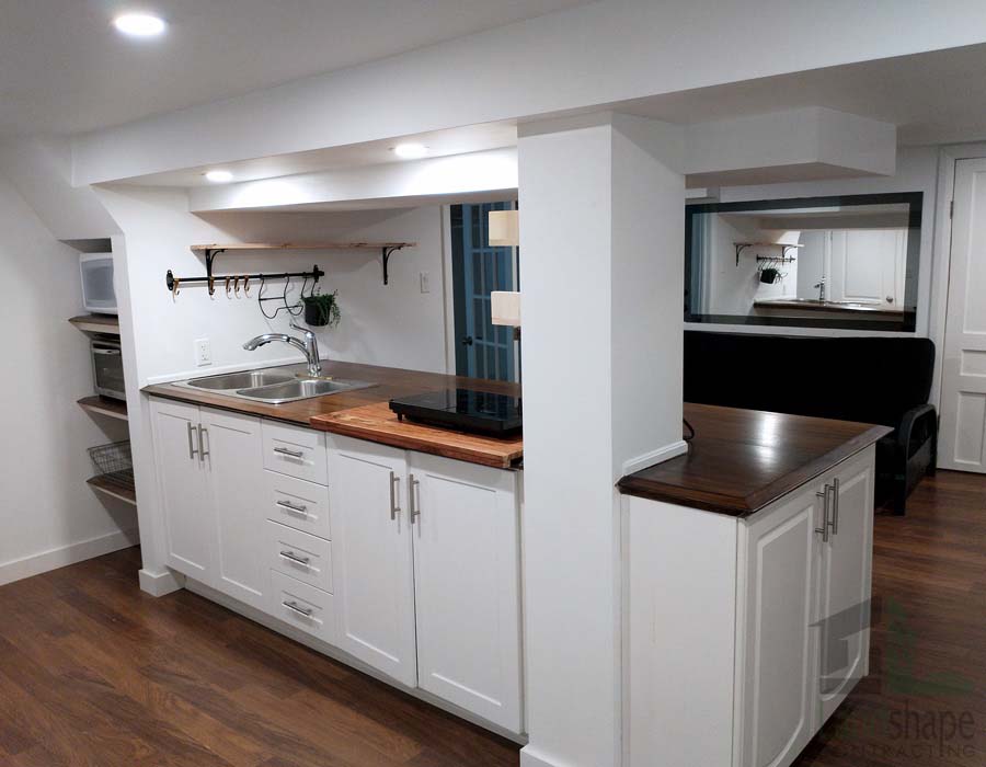 Landshape Contracting Basement Renovations and Decks - Kitchen in basement Remodeling